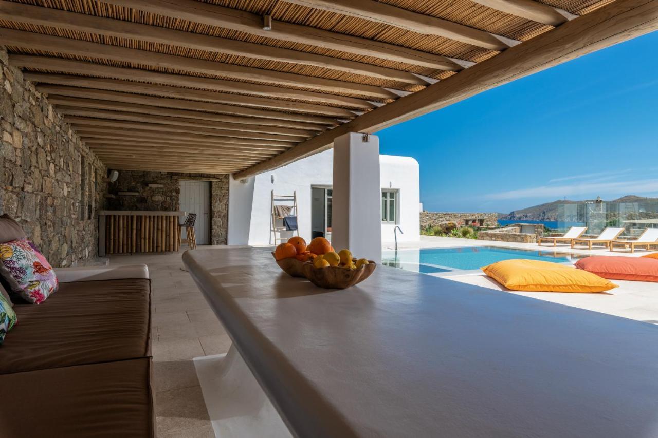 Mykonos Ag Villas In Ftelia Beach Exterior foto