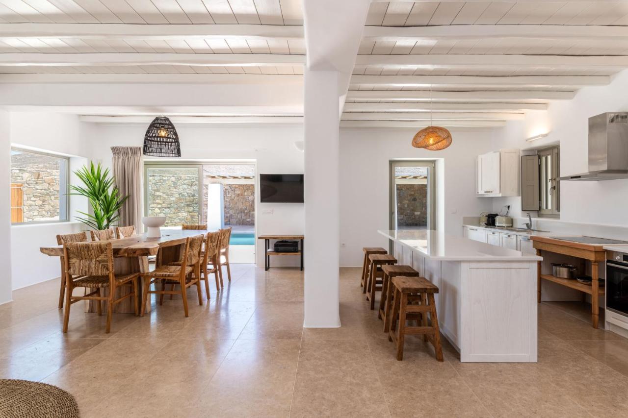Mykonos Ag Villas In Ftelia Beach Exterior foto