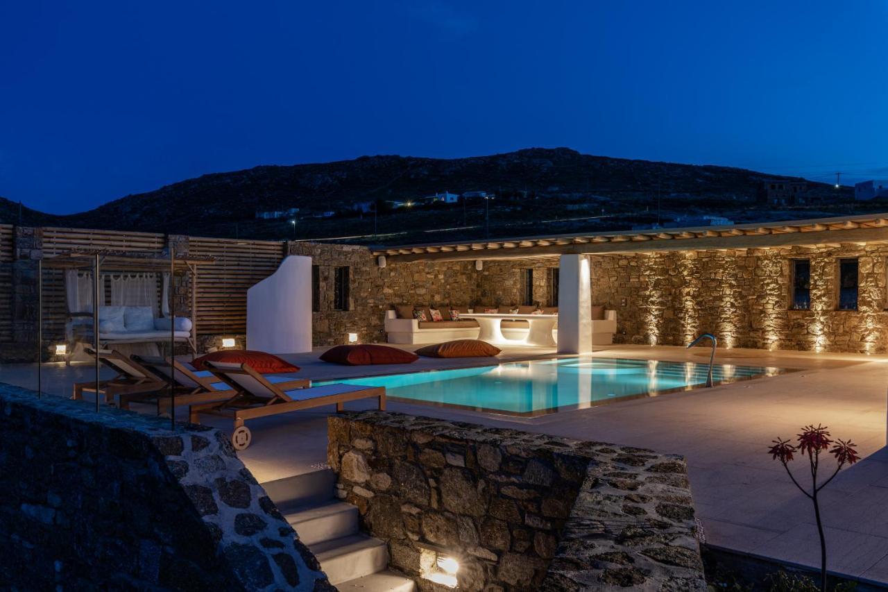 Mykonos Ag Villas In Ftelia Beach Exterior foto