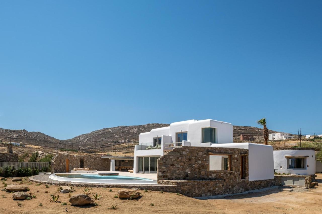 Mykonos Ag Villas In Ftelia Beach Exterior foto